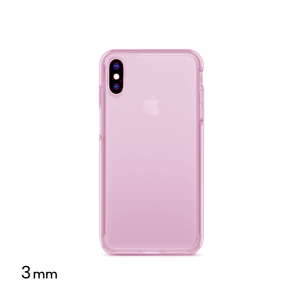 Transparent Color Case  for iPhone Xs Max - Pink