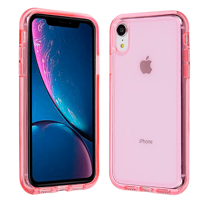 Transparent Color Case  for iPhone Xs Max - Pink