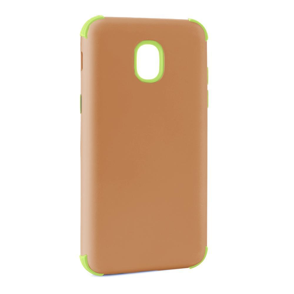 Bumper Hybrid Combo Layer Protective Case  for Samsung J3 2018 - Rose Gold & Green