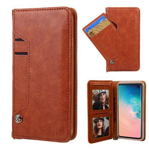 Ludic Leather Wallet Case  for Galaxy Note 10 - Brown