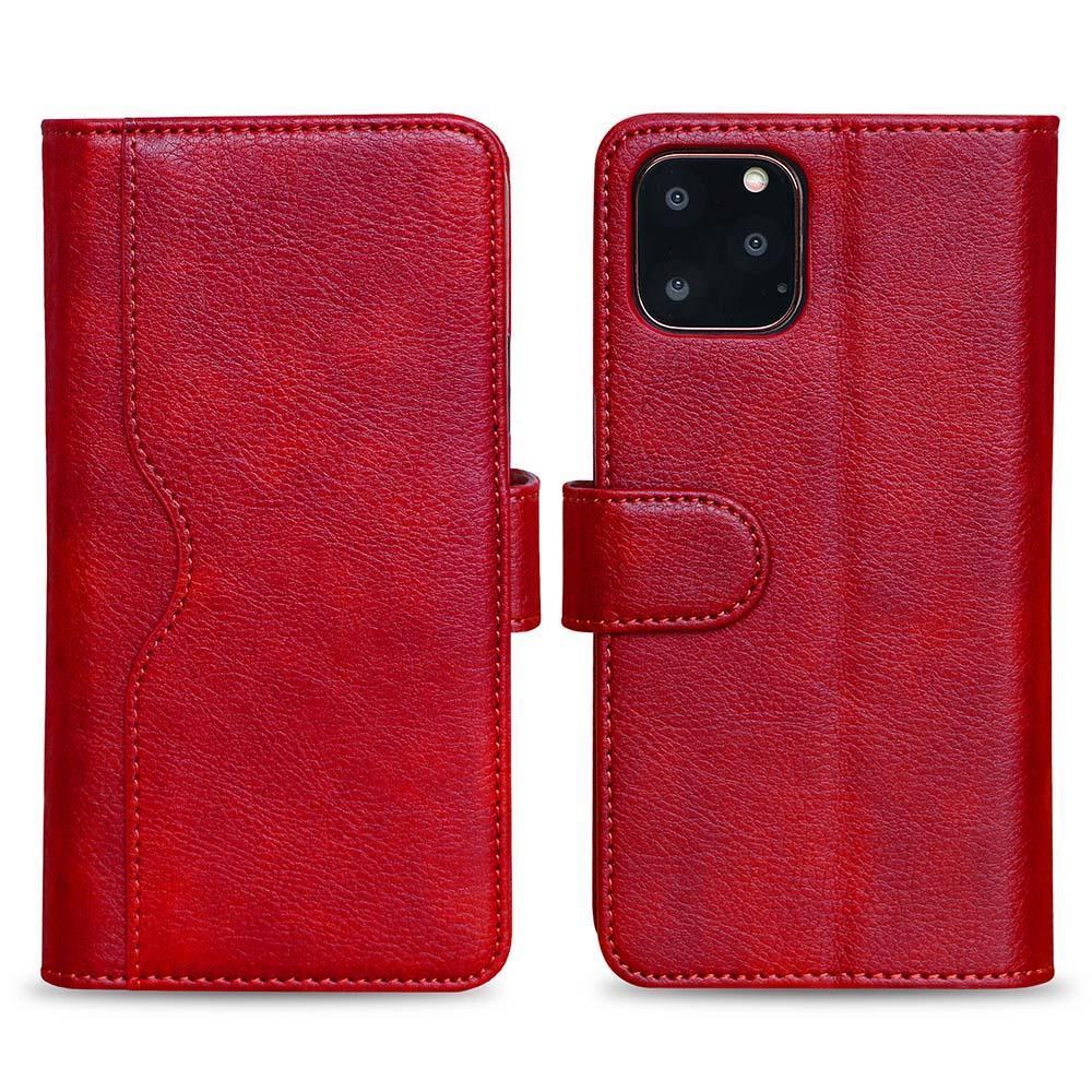V-Wallet Leather Case for Galaxy Note 10 Plus - Red