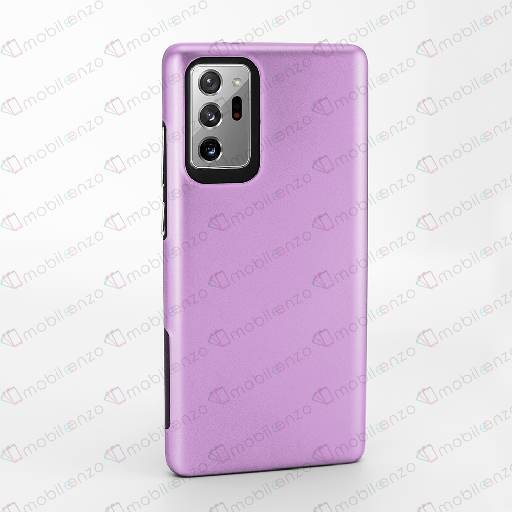 2 in 1 Premium Silicone Case for Note 20 - Light Purple