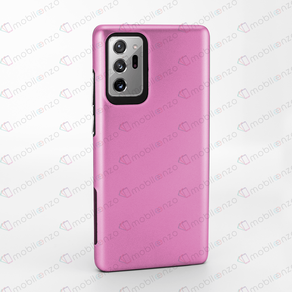 2 in 1 Premium Silicone Case for Note 20 - Pink