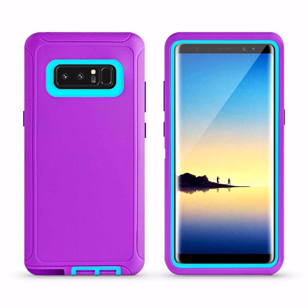 DualPro Protector Case  for Galaxy Note 8 - Purple & Light Blue