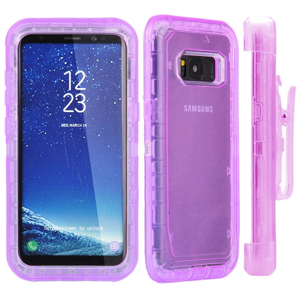 Transparent  DualPro Protector Case for Galaxy Note 8 - Pink