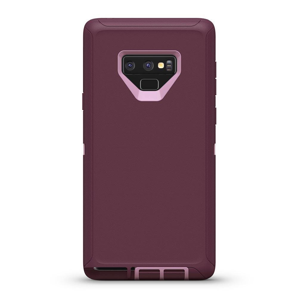 DualPro Protector Case  for Galaxy Note 9 - Burgundy & Light Pink
