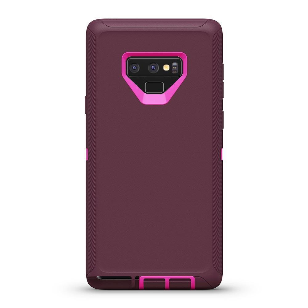 DualPro Protector Case  for Galaxy Note 9 - Burgundy & Pink
