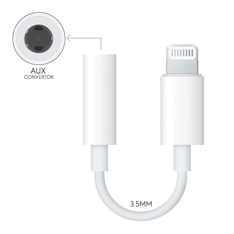 Headphone Jack Adapter USB-L (White)