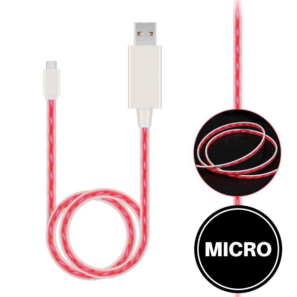 Light Up Cable for Micro - Red