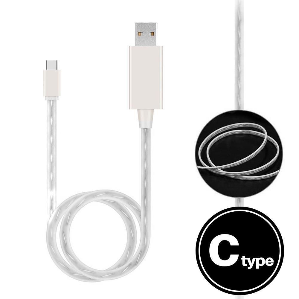 Light Up Cable For USB-C (White)