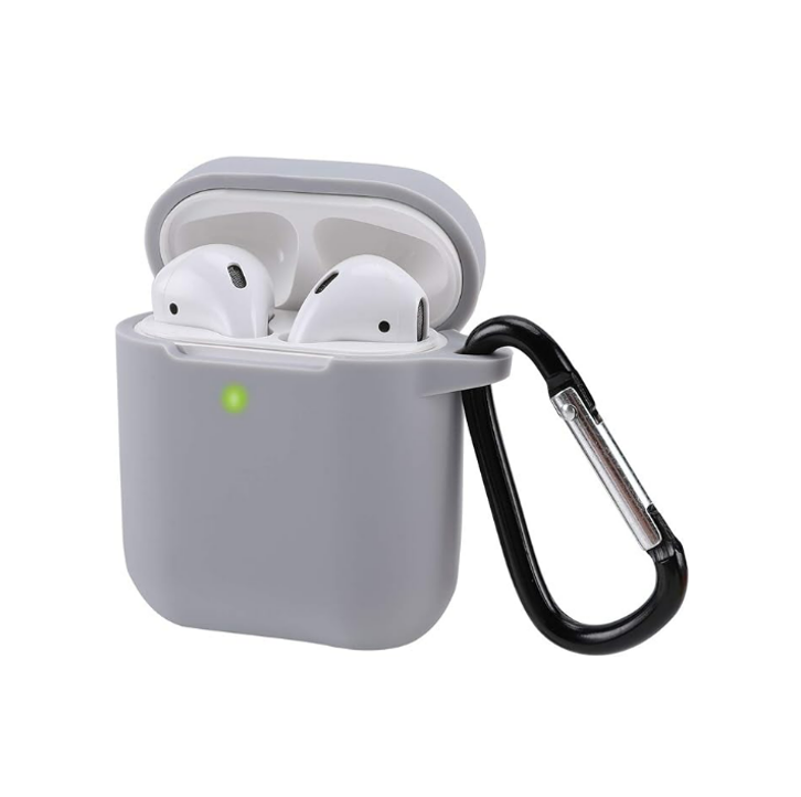 Premium Silicone Case for AirPods (1st & 2nd Gen) - Gray
