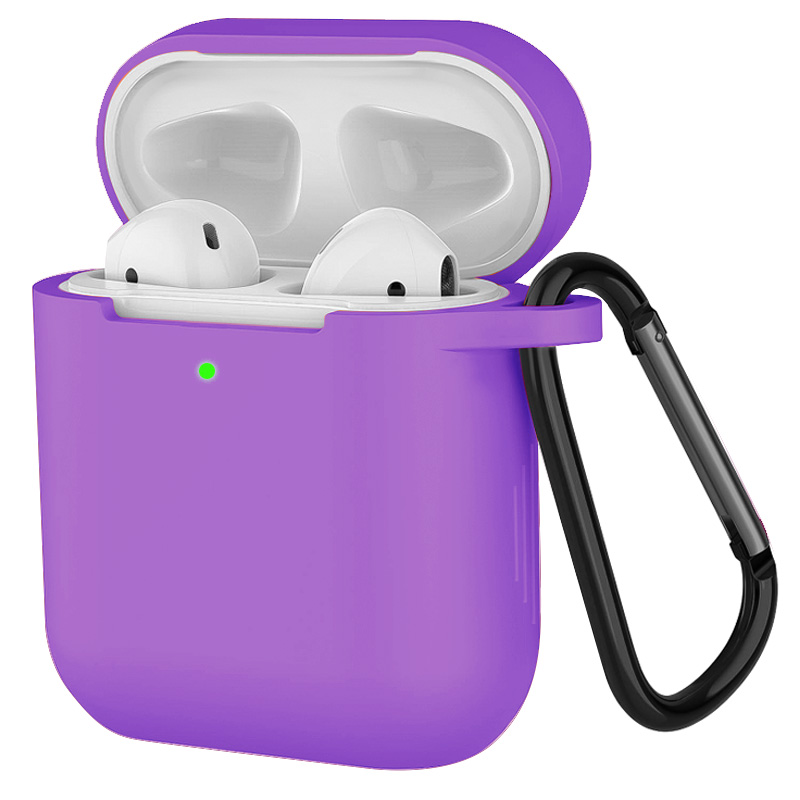 Premium Silicone Case for AirPods (1st & 2nd Gen) - Purple