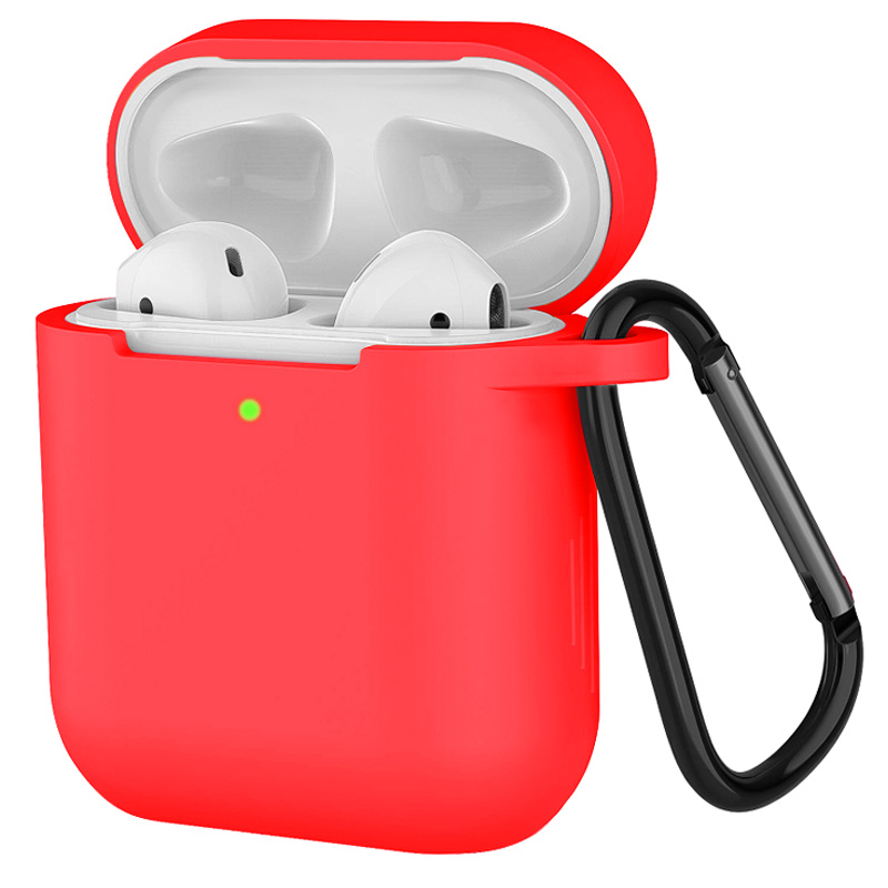 Premium Silicone Case for AirPods (1st & 2nd Gen) - Red