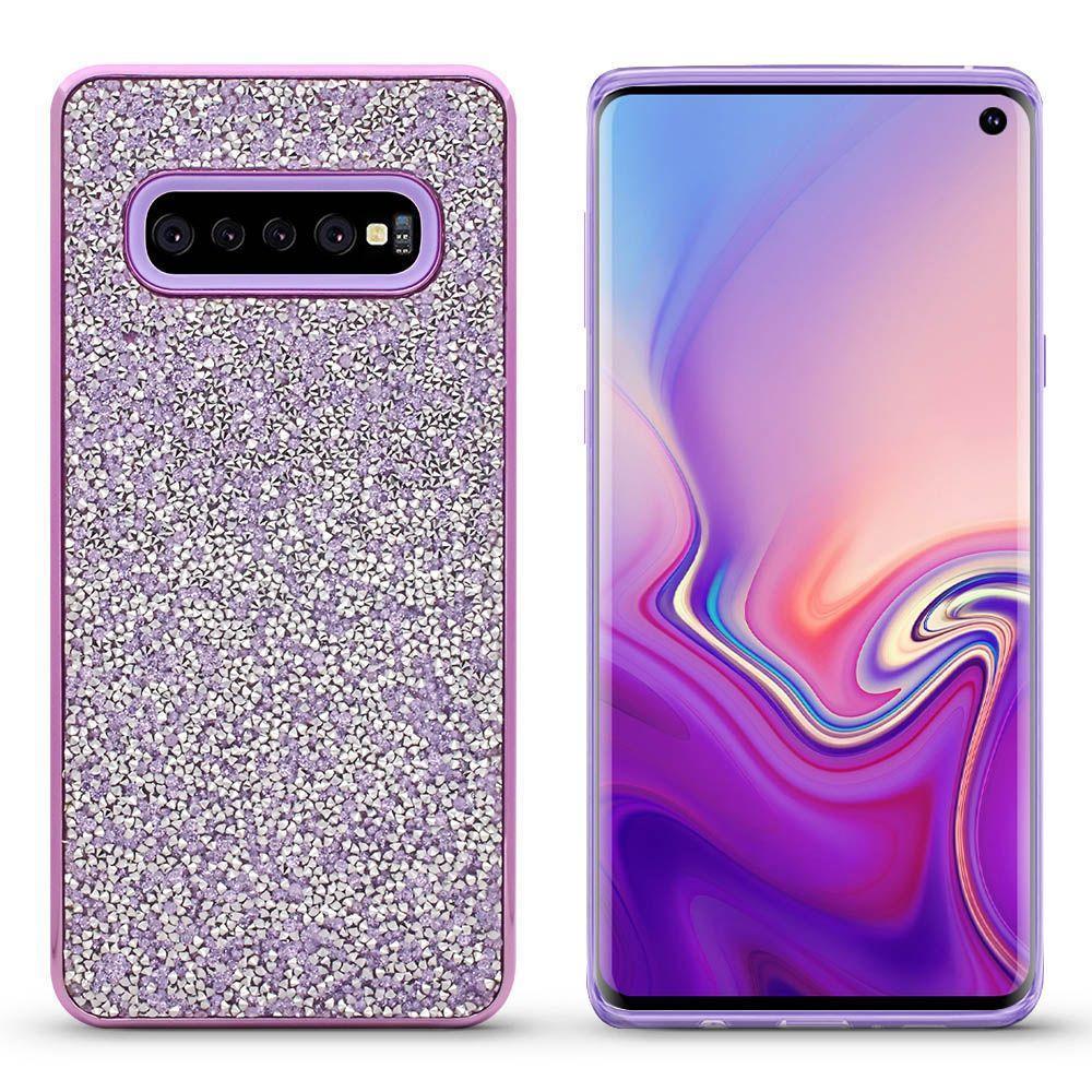Color Diamond Hard Shell Case  for Galaxy S10 E - Purple