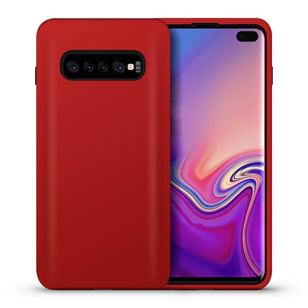 Hybrid Combo Layer Protective Case  for Galaxy S10 E - Red