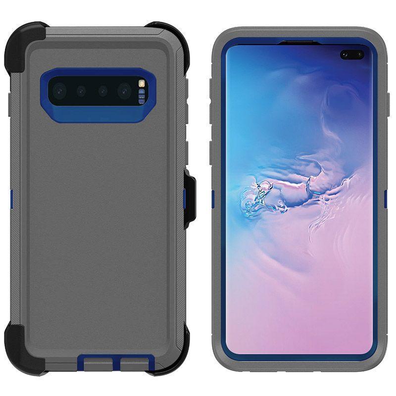 DualPro Protector Case  for Galaxy S10 E - Gray & Dark Blue