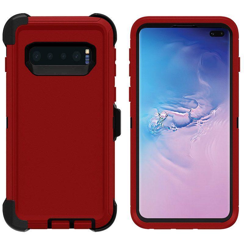 DualPro Protector Case  for Galaxy S10 - Red & Black