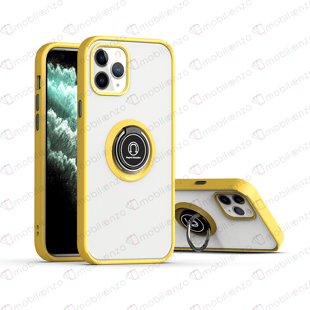Matte Ring Case  for iPhone 11 - Yellow