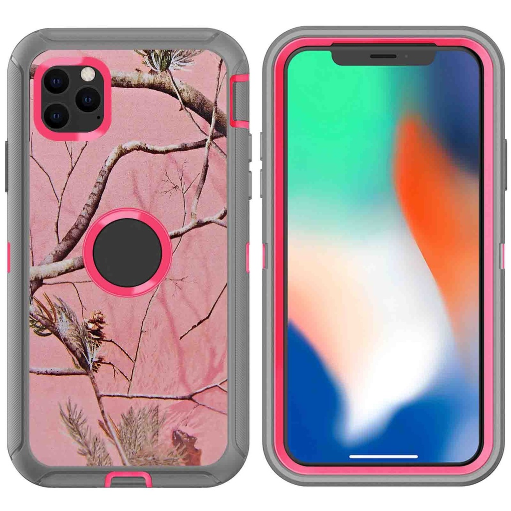 DualPro Protector Case  for iPhone 11 - Camouflage Pink