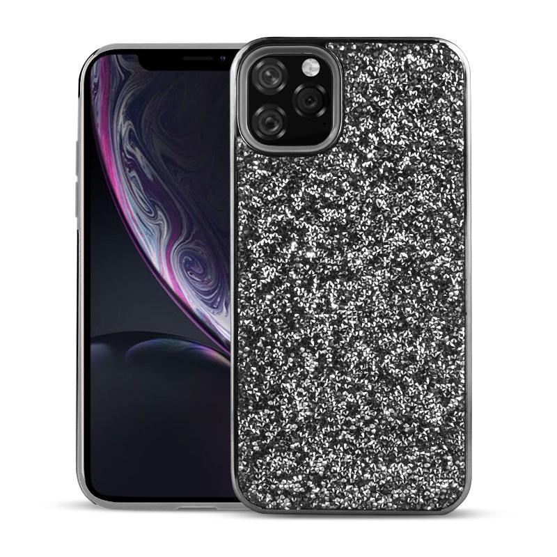 Color Diamond Hard Shell Case  for iPhone 11 Pro Max - Black