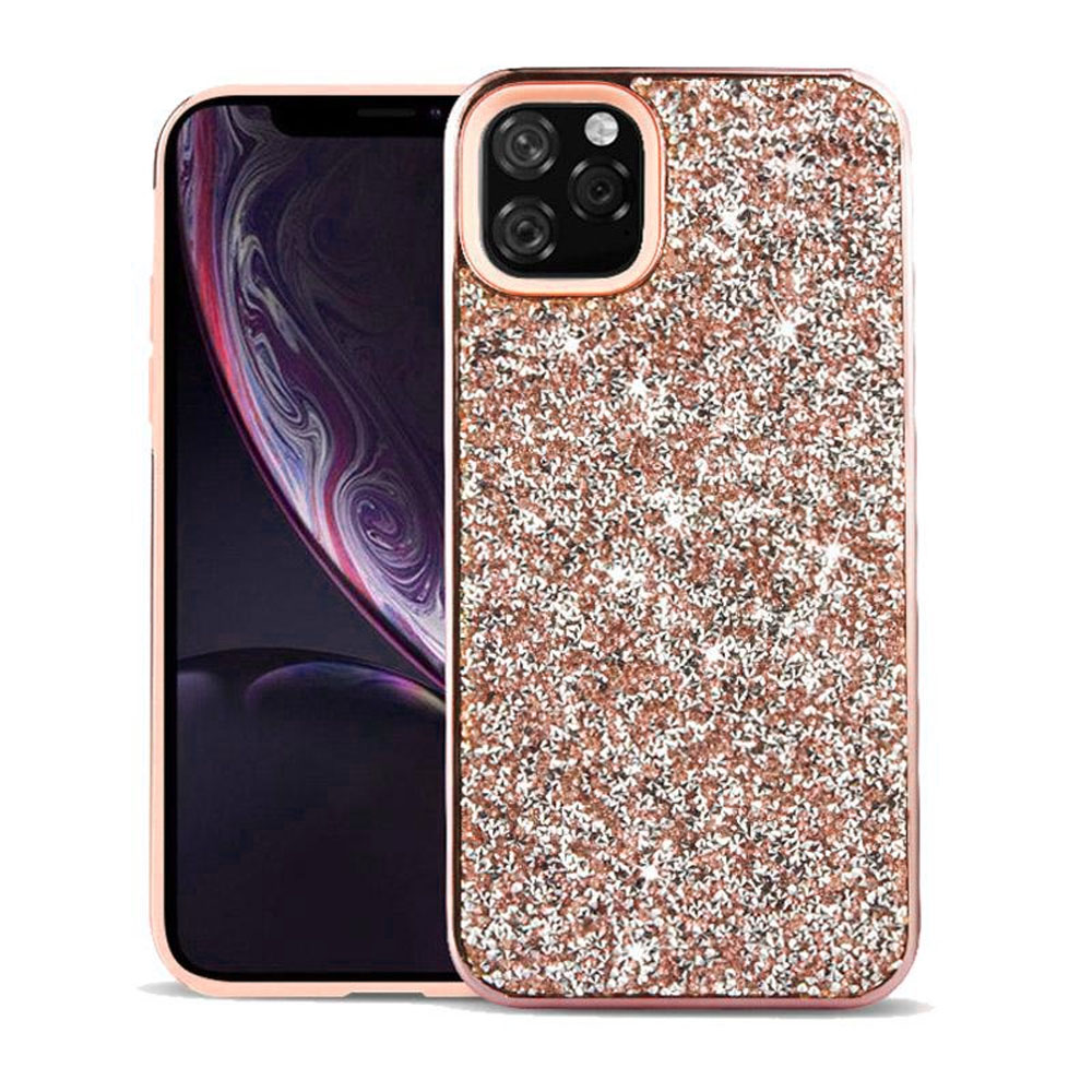 Color Diamond Hard Shell Case  for iPhone 11 Pro Max - Rose Gold