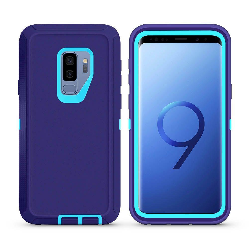 DualPro Protector Case  for Galaxy S9 - Purple & Light Blue