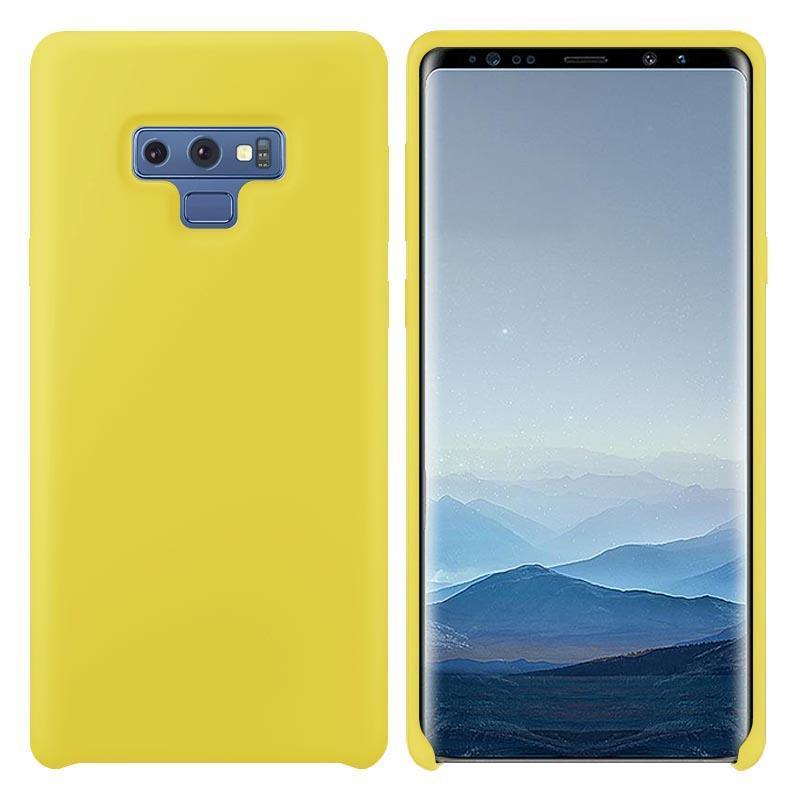 Premium Silicone Case for Galaxy S9 - Yellow