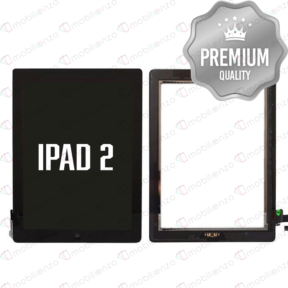 Digitizer for iPad 2 Black with Home Button