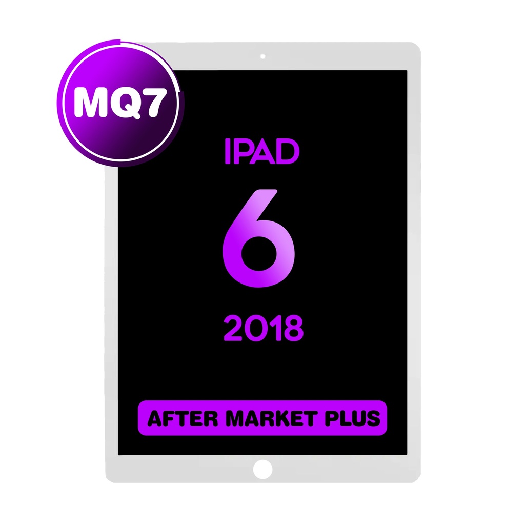 Digitizer for iPad 6 (2018) Without Home Button (MQ7 / Aftermarket Plus) - White 