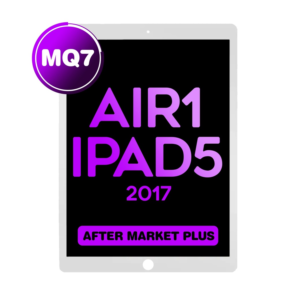 Digitizer for iPad Air 1 / iPad 5 (2017) (with iPad Air Home Button) (MQ7 / Aftermarket Plus) - White 