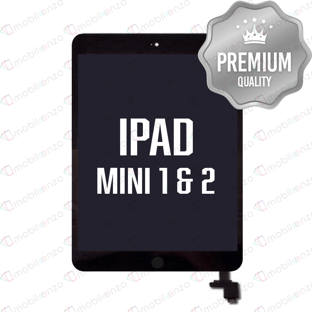 Digitizer With IC Chip For iPad Mini 1 & 2- Black