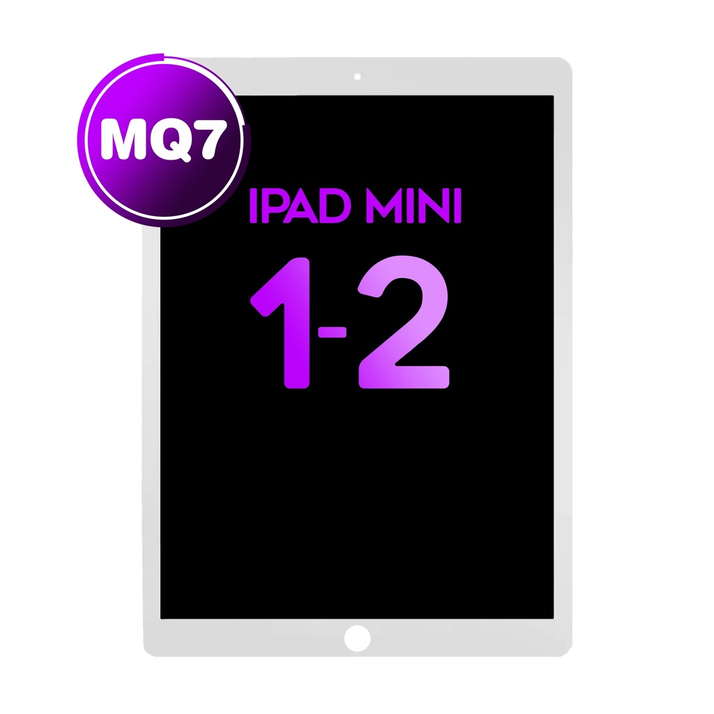 Digitizer With IC Chip For iPad Mini 1 & 2 (MQ7 / Aftermarket Plus) - White
