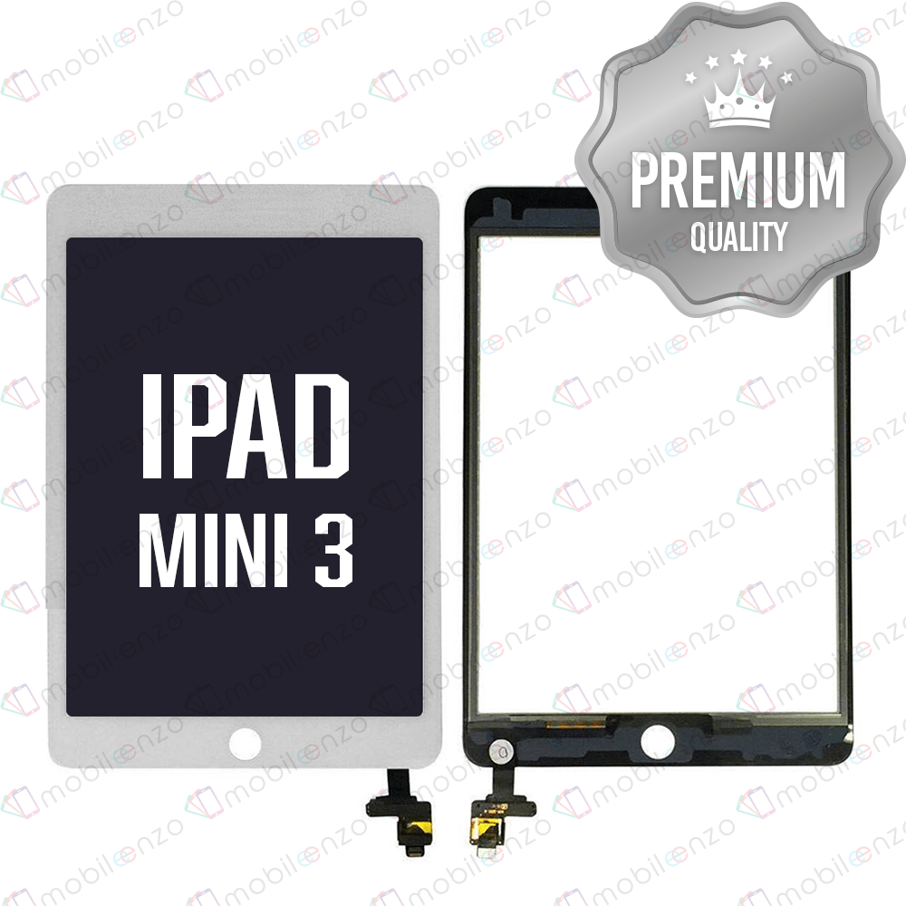 Digitizer With IC Chip For iPad Mini 3 - White