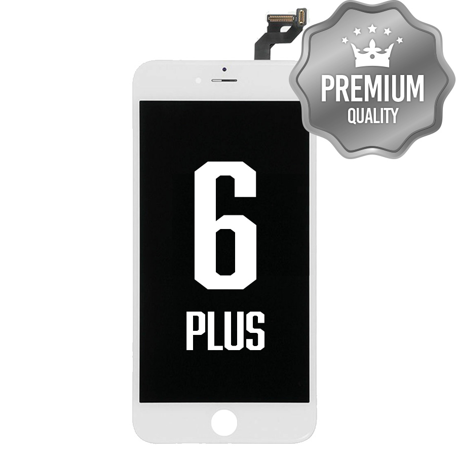 LCD Assembly With Steel Plate for iPhone 6P (Premium) White