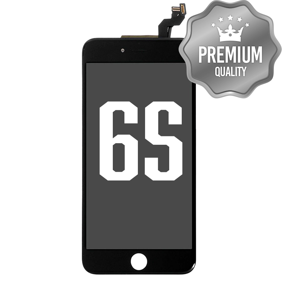 LCD Assembly With Steel Plate for iPhone 6S (Premium) Black
