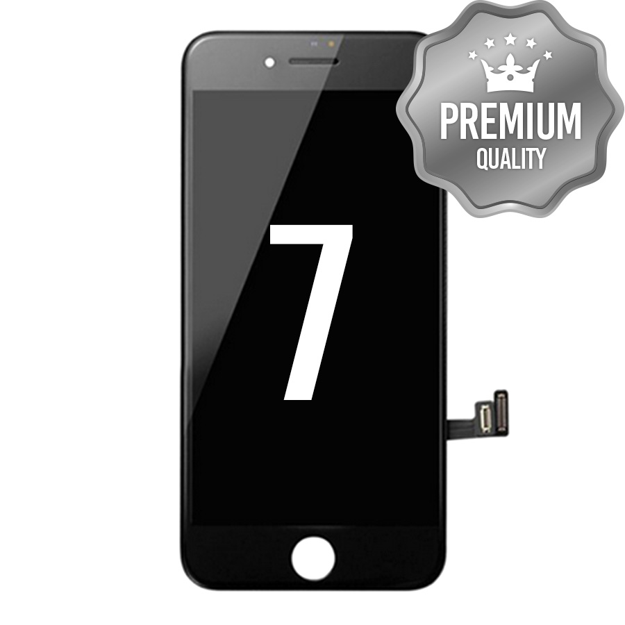 LCD Assembly With Steel Plate for iPhone 7 (Premium) Black