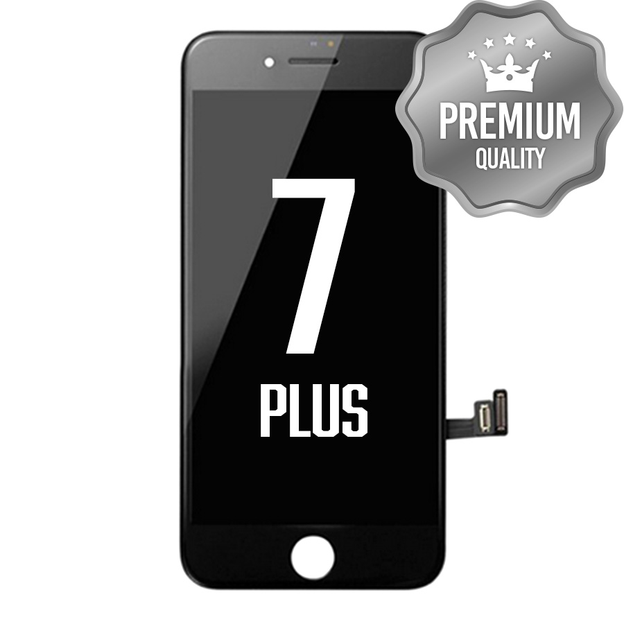 LCD Assembly With Steel Plate for iPhone 7P (Premium) Black