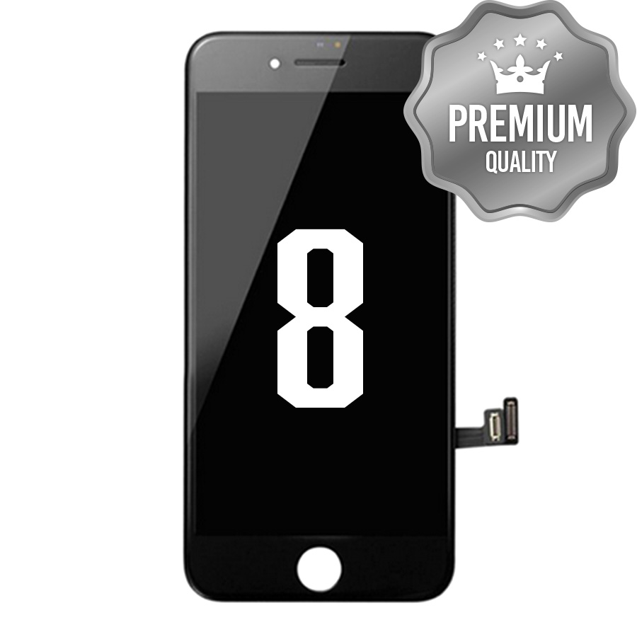 LCD Assembly With Steel Plate for iPhone 8/SE (2020 / 2022) (Premium) Black