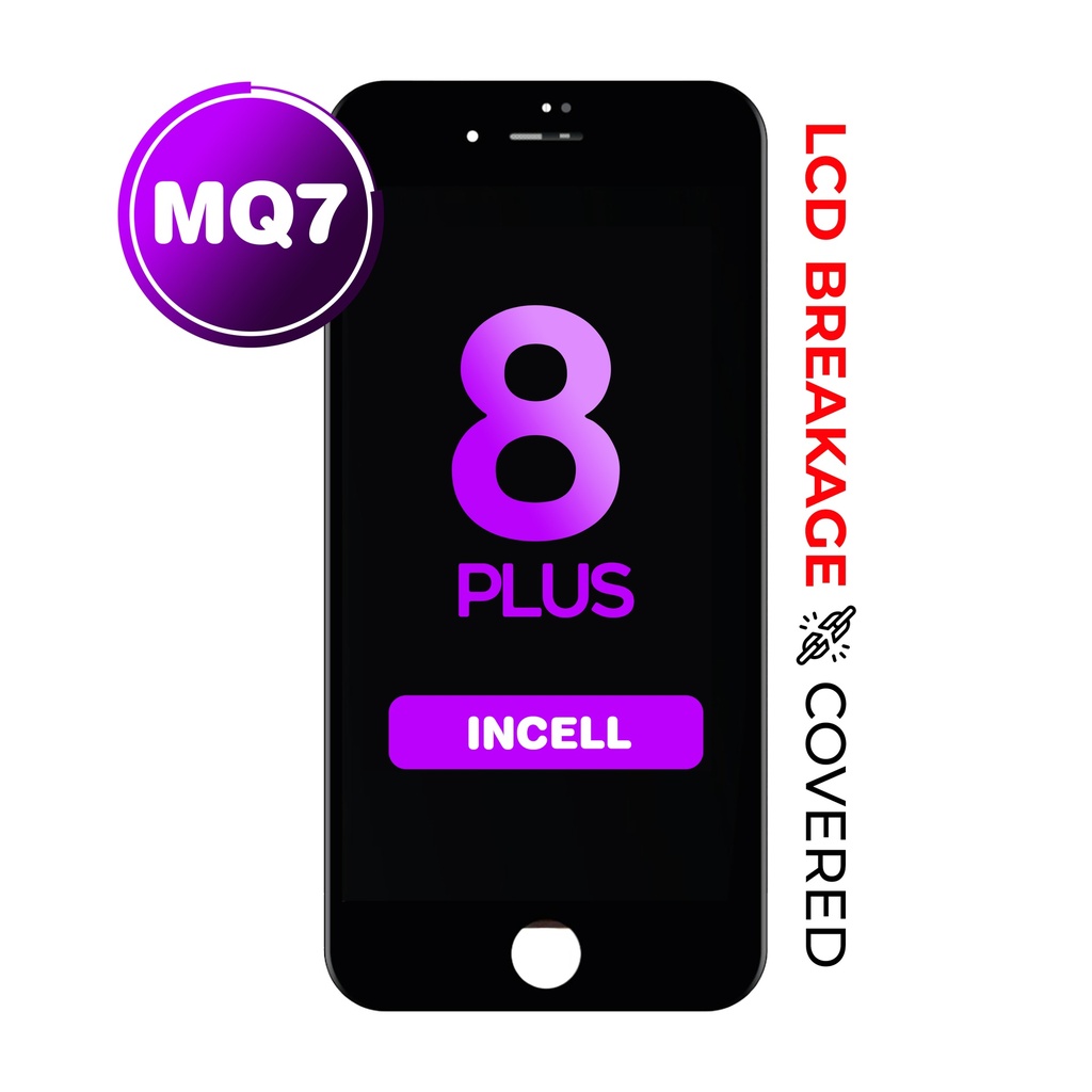 LCD Assembly With Steel Plate for iPhone 8P (MQ7 / Premium) Black