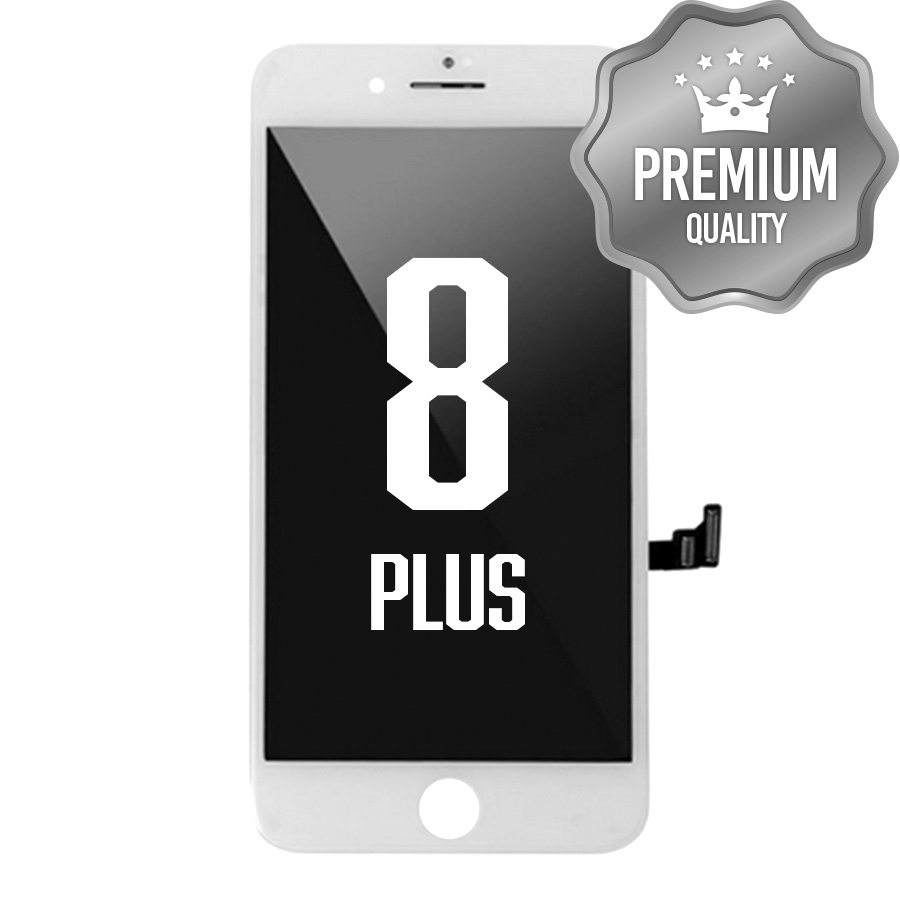 LCD Assembly With Steel Plate for iPhone 8P (Premium) White