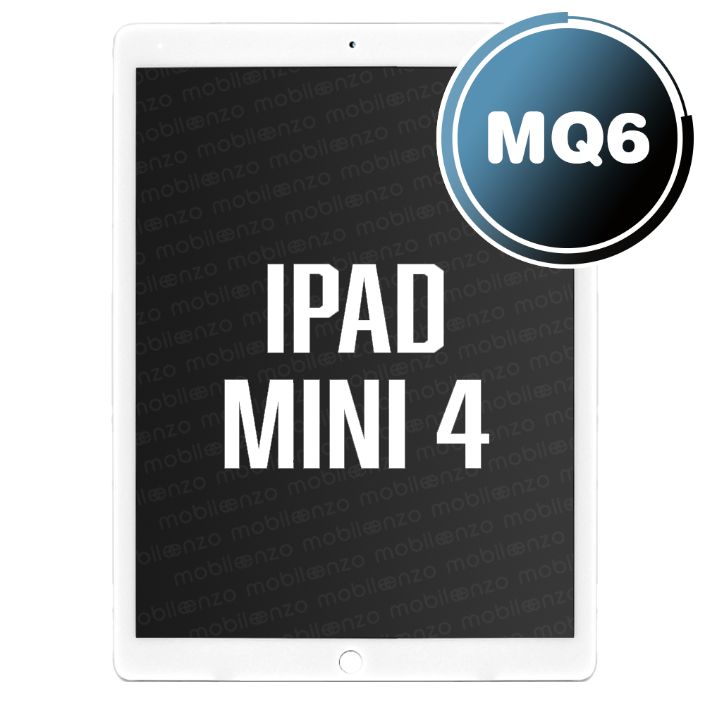 LCD Assembly With Digitizer For iPad Mini 4 (Sleep/Wake Sensor Flex Pre-Installed) (Premium - Aftermarket) - White