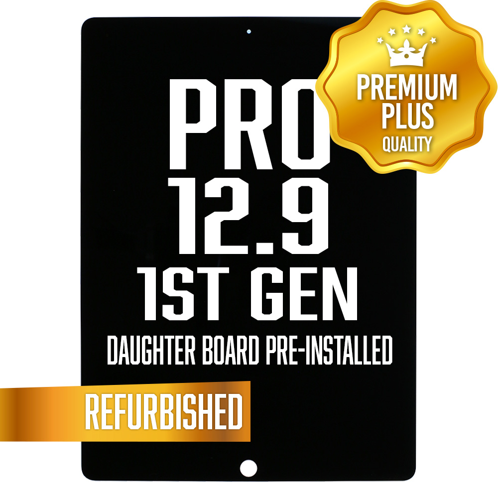 LCD with Digitizer for iPad Pro 12.9" (1st Gen/2015) BLACK (Daughter Board Installed) (Premium Plus) Refurbished
