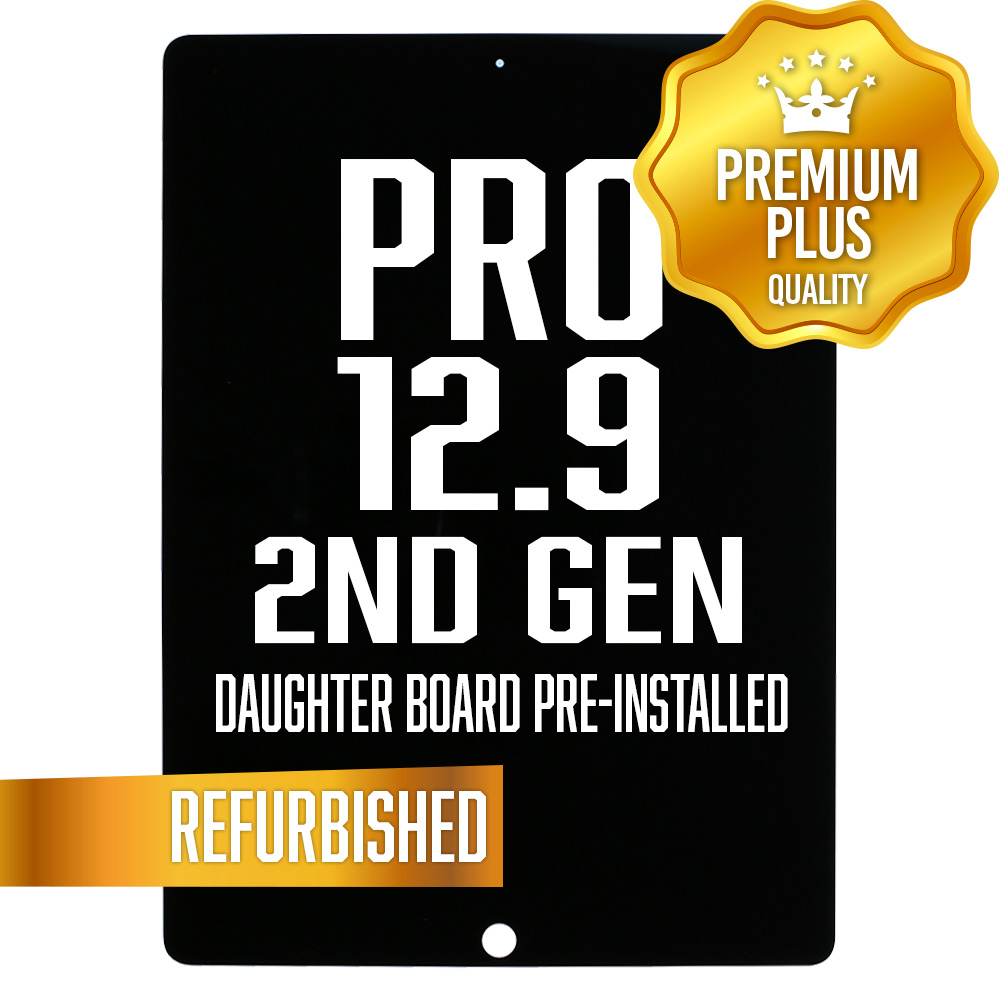 LCD with Digitizer for iPad Pro 12.9" (2nd Gen/2017) BLACK (Daughter Board Installed) (Premium Plus) Refurbished