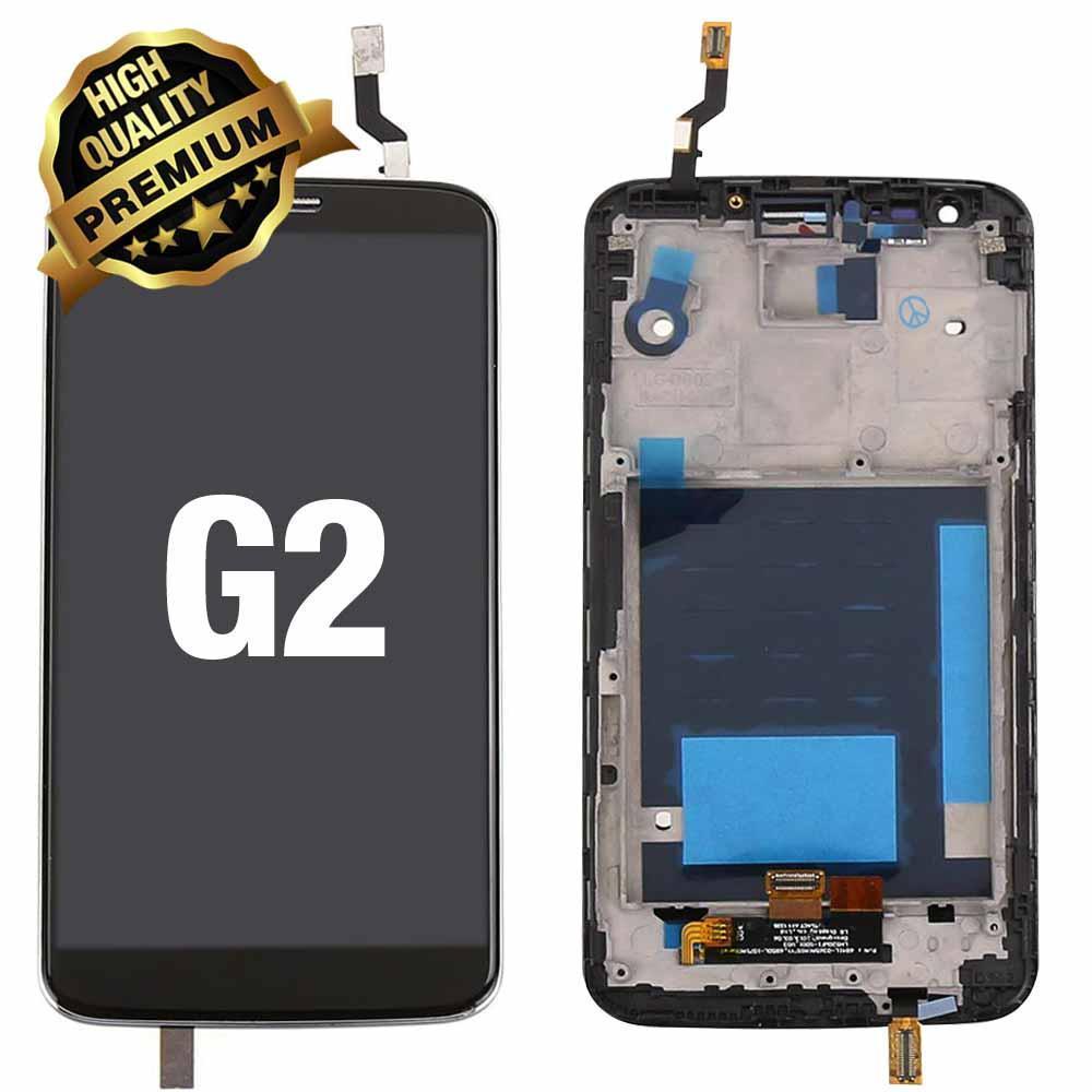 LCD Assembly for LG G2 with Frame - Black