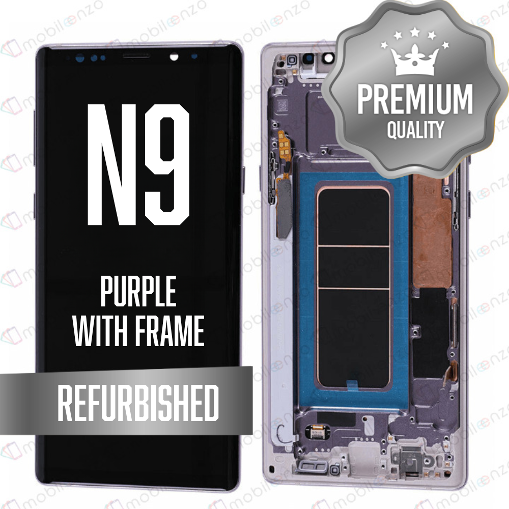 LCD for Samsung Galaxy Note 9 With Frame - Purple (Refurbished)