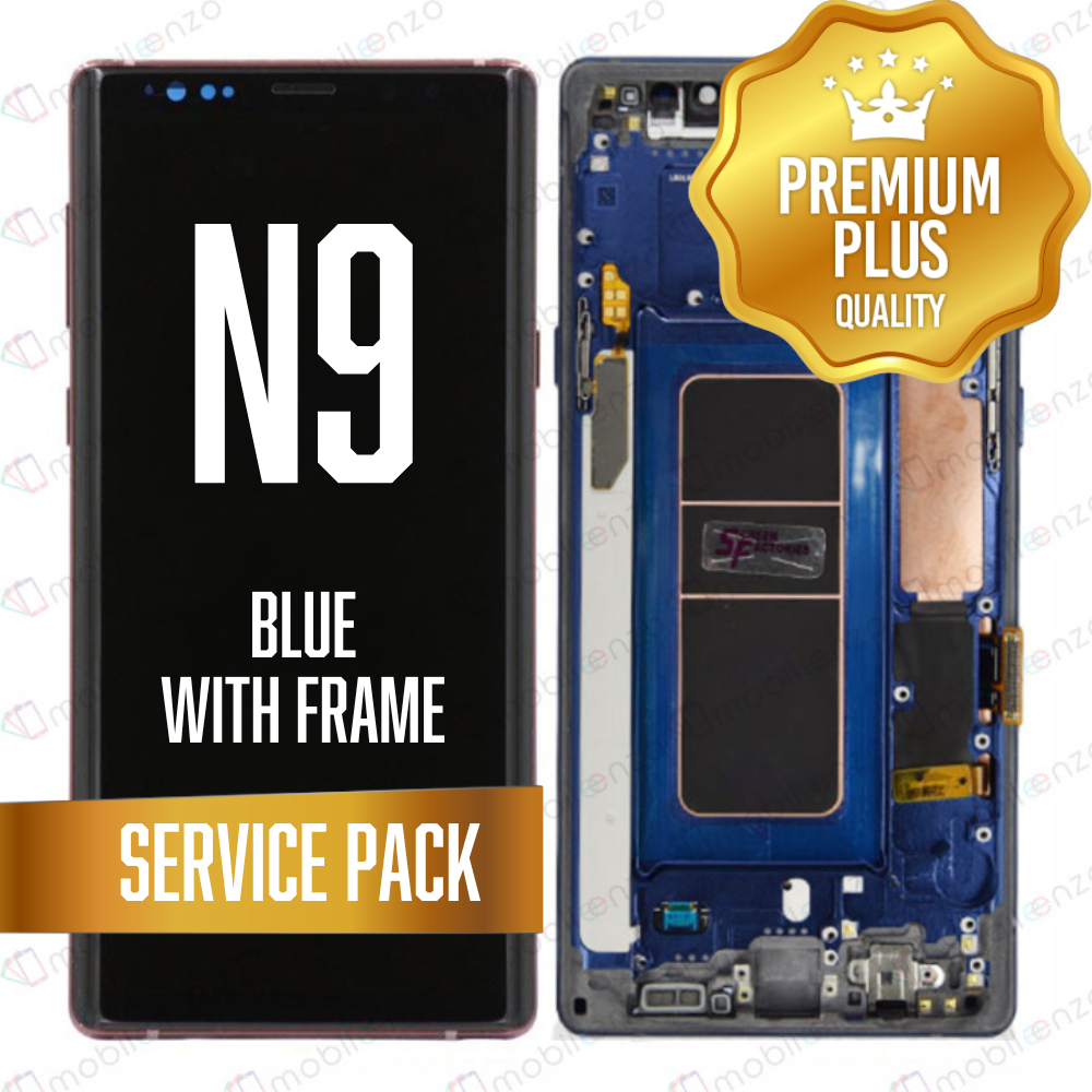 OLED Assembly for Samsung Galaxy Note 9 With Frame - Blue (Service Pack)