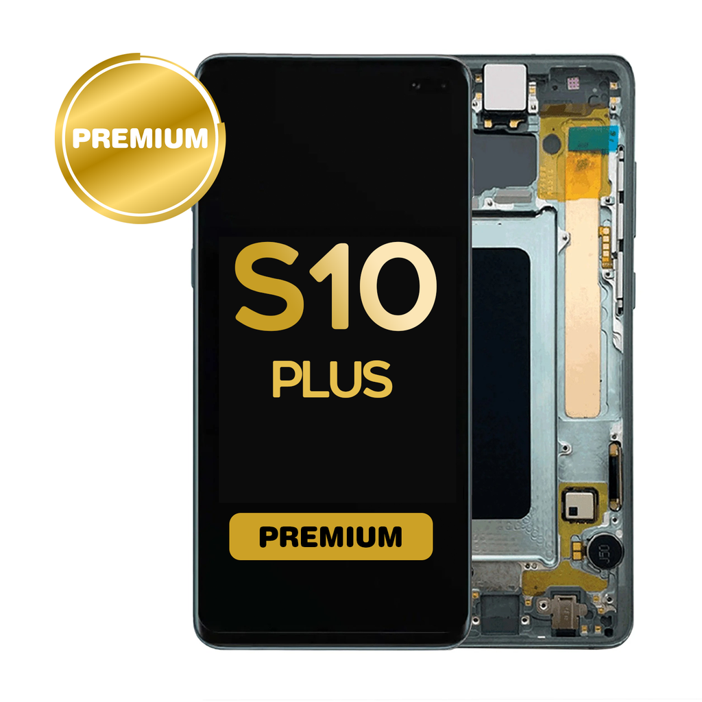 OLED Assembly for Samsung Galaxy S10 Plus (G975) with Frame Green (Premium)