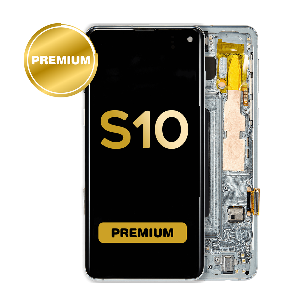 OLED Assembly for Samsung Galaxy S10 (G973) with Frame Prism Green (Premium)