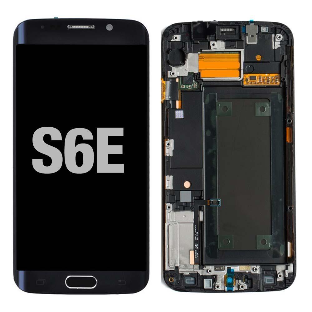 LCD for Samsung Galaxy S6 Edge with Frame Black
