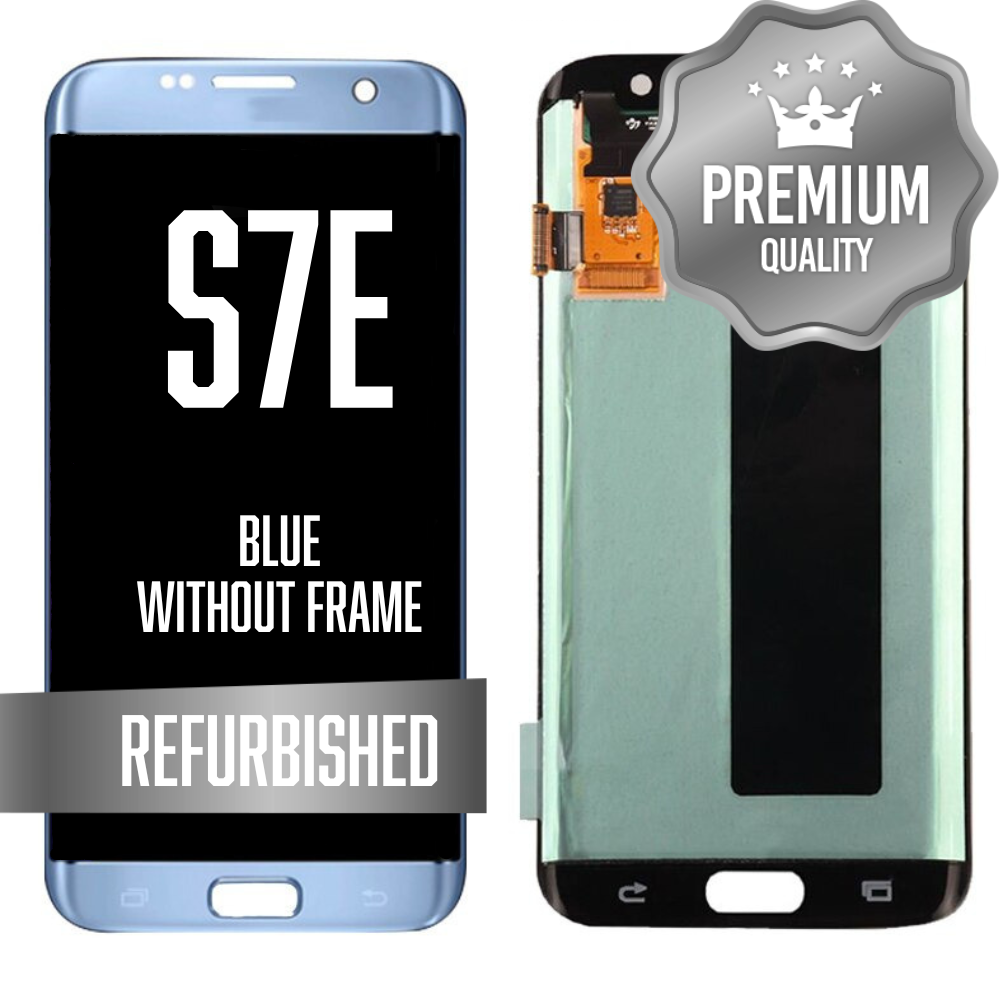 LCD for Samsung Galaxy S7 Edge Without Frame - Blue (Refurbished)